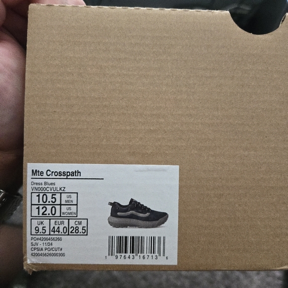 Vans Mte Crosspath Men Size 10.5 Dress Blues Hiking 012026 - Picture 10 of 10
